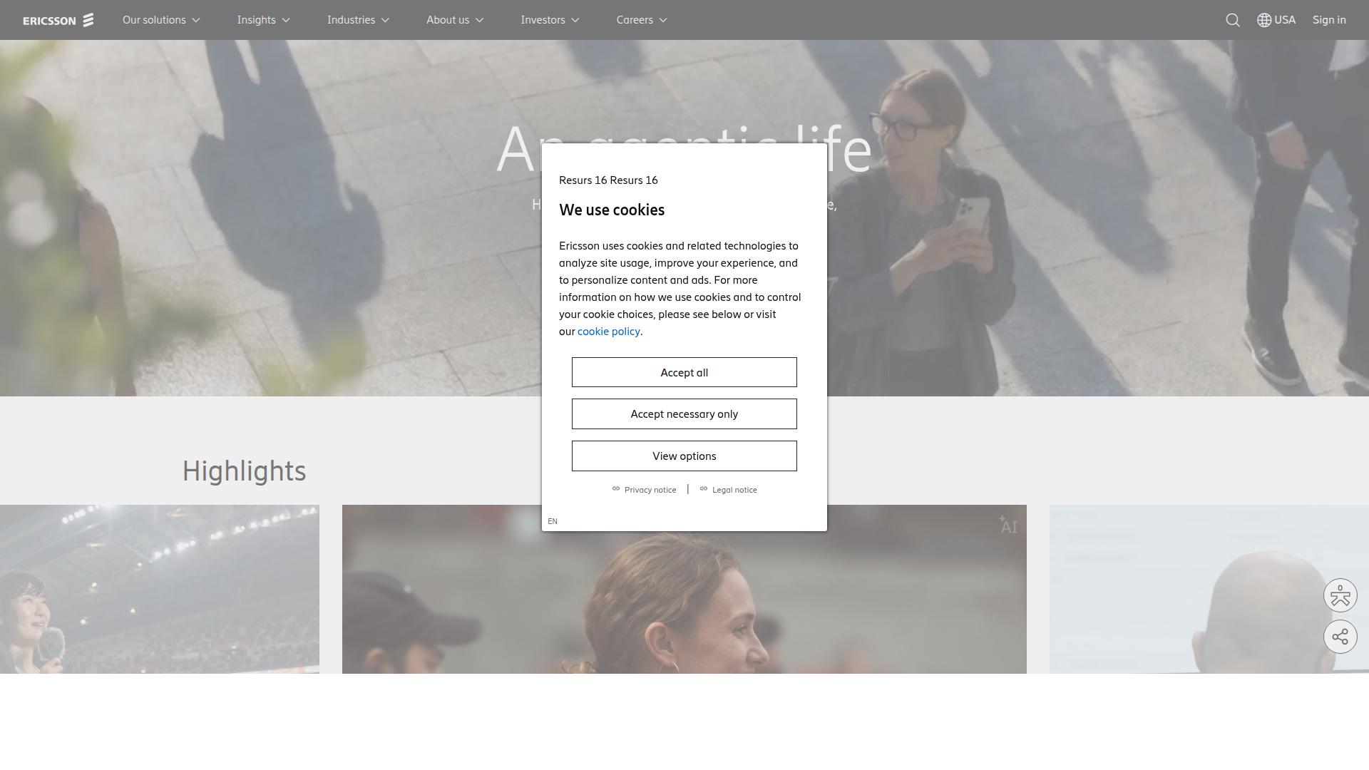 Ericsson website