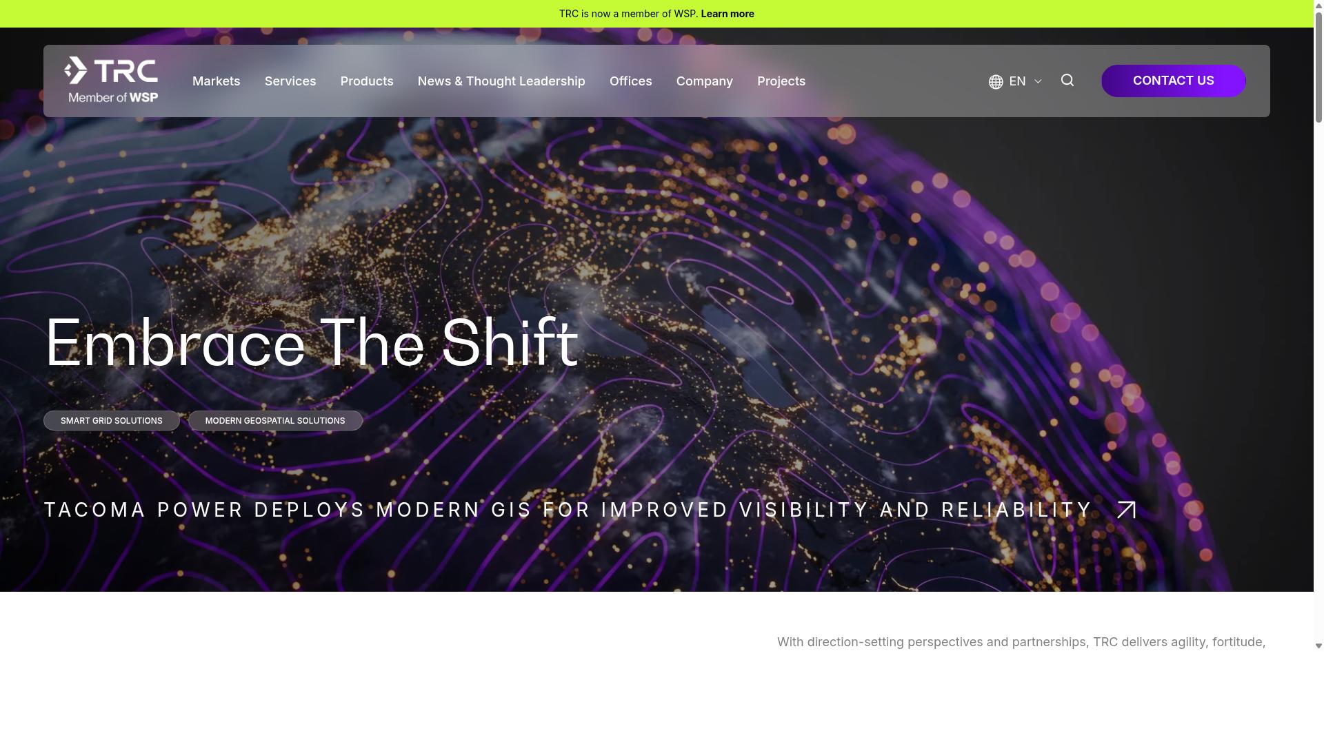 TRC Companies website