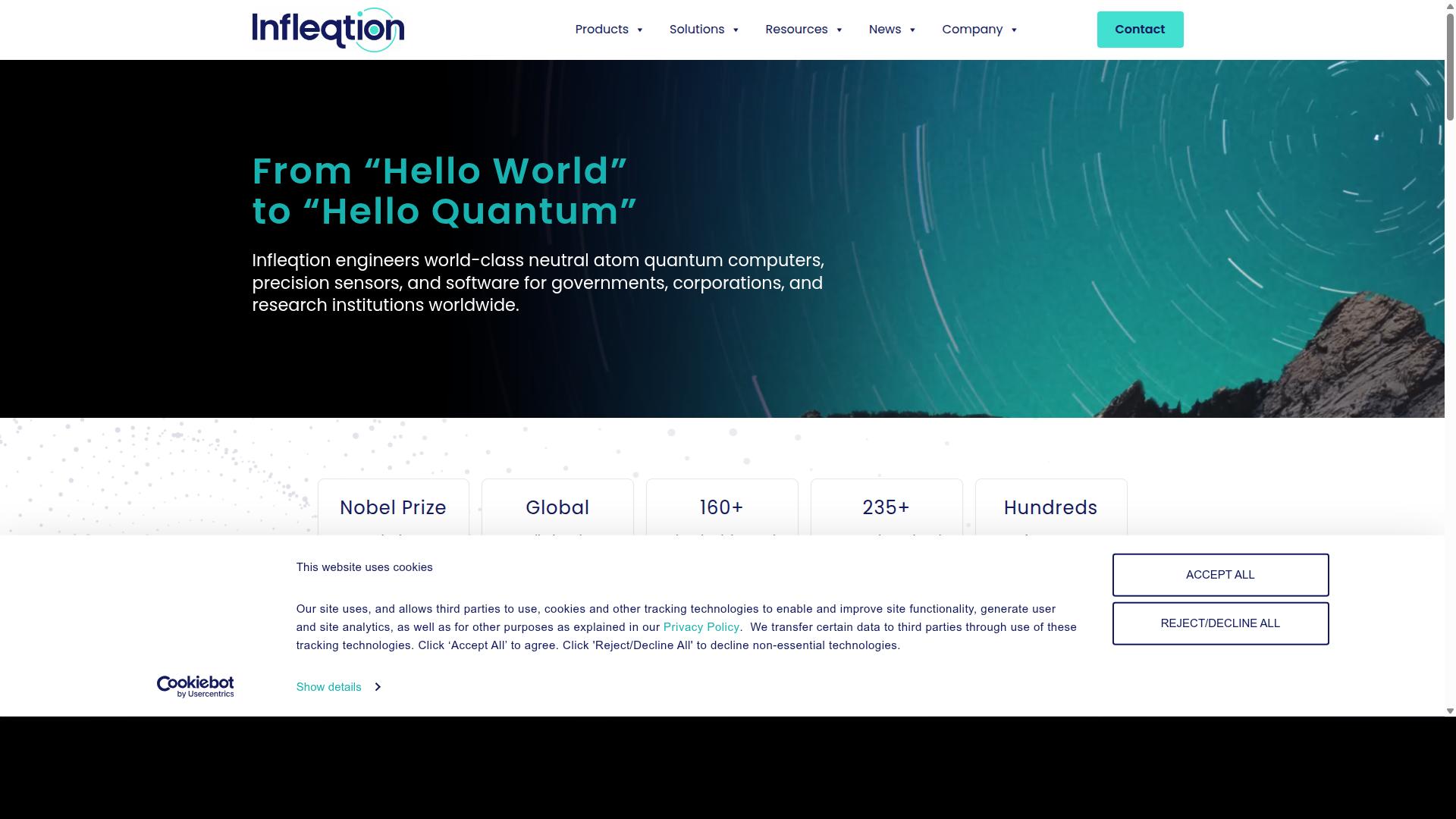 Infleqtion website